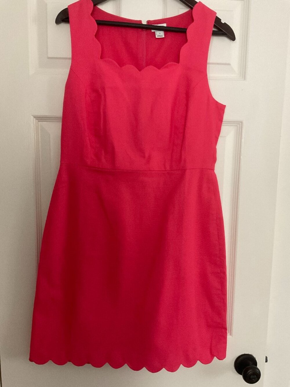 J Crew Pink scallop dress Size 10